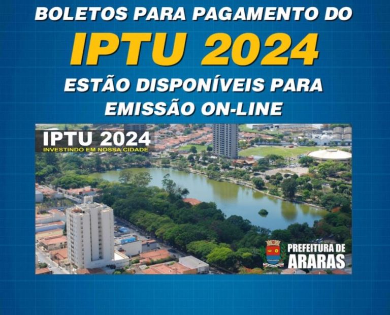 Boletos Do Iptu J Est O Dispon Veis No Site Da Prefeitura Para