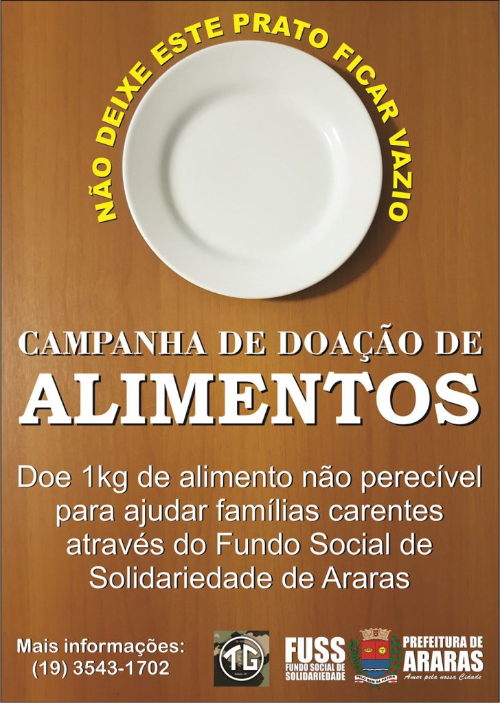 Fuss realiza campanha para arrecadar alimentos não perecíveis